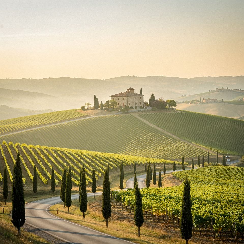 Toscana tra i vigneti