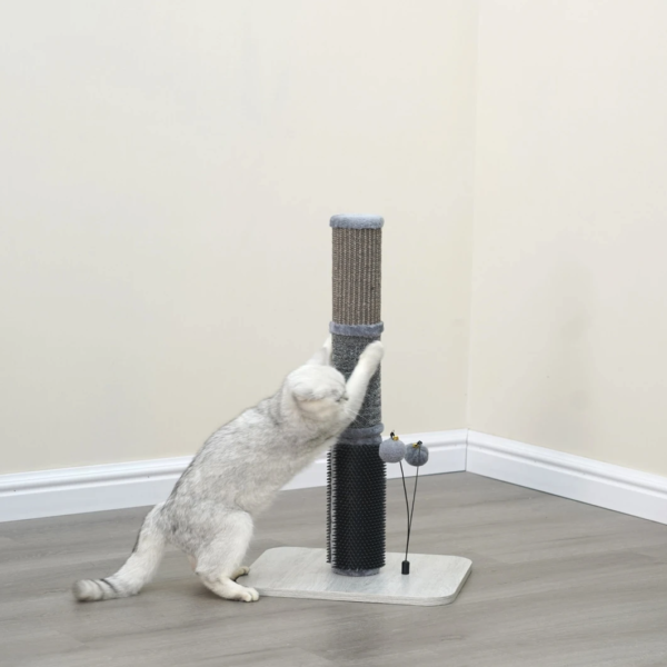 Alternative view of Multi-Activity Cat Scratching Post with Toys and Massager